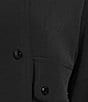 Eva Varro Notch Lapel Long Sleeve Double-Breasted Pilot Jacket, Color:Black - Image 6