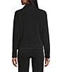 Eva Varro Notch Lapel Long Sleeve Double-Breasted Pilot Jacket, Color:Black - Image 3