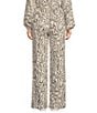 Every Abstract High Rise Wide Leg Coordinating Pants, Color:Eggnog - Image 2