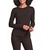 Every Crew Neck Long Sleeve Ribbed Knit Shirt - Image 1