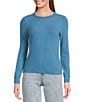 Every Crew Neck Long Sleeve Ribbed Knit Shirt - Image 1