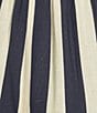 Every Drawstring Linen Blend Knit Striped High Rise Shorts, Color:Navy Stripe - Image 4