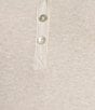 Every Knit Henley Long Sleeve Button Front Shirt, Color:Heather Oat - Image 4