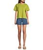 Every Knit Side Slit Denim Short - Image 3