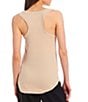 Color:Stone - Image 2 - Scoop Neck Ribbed Tank