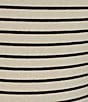 Color:Black/Snow - Image 6 - Short Sleeve Knit Striped Bodysuit