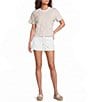 Every Side Slit Denim Shorts - Image 3