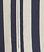 Every Stripe Linen Blend Round Neck Sleeveless Romper, Color:Navy Stripe - Image 3