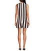 Every Stripe Linen Blend Round Neck Sleeveless Romper - Image 2