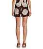 Every Woven Shell Print Faux Wrap Coordinating Skort - Image 2