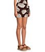 Every Woven Shell Print Faux Wrap Coordinating Skort - Image 4