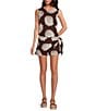 Every Woven Shell Print Faux Wrap Coordinating Skort - Image 5
