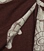 Every Woven Shell Print Faux Wrap Coordinating Skort - Image 6