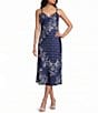 Evolutionary Bandana Printed V-Neck Side Slit Dress - Image 1