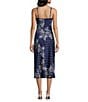 Evolutionary Bandana Printed V-Neck Side Slit Dress - Image 2