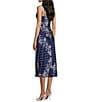Evolutionary Bandana Printed V-Neck Side Slit Dress - Image 3