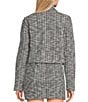 Evolutionary Coordinating Boucle Jacket, Color:Black/White - Image 2
