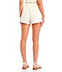 Color:White - Image 2 - Coordinating High Rise Eyelet Embroidered Tie Waist Shorts