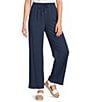 Evolutionary Denim Tie Front Wide Leg Pants - Image 1