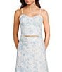 Evolutionary Embroidered Eyelet Bustier Top - Image 1