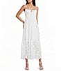 Evolutionary Eyelet Tie Front Tiered Maxi Dress - Image 1