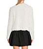 Evolutionary Faux Fur Long Sleeve Jacket, Color:Ivory - Image 2