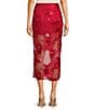 Evolutionary Floral Mesh Coordinating Midi Skirt - Image 2