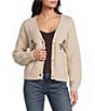 Evolutionary Horse Button Front Long Sleeve Cardigan - Image 1