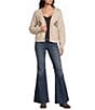 Evolutionary Horse Button Front Long Sleeve Cardigan - Image 4