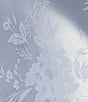 Color:Blue - Image 3 - Jacquard Floral Print Sleeveless Cowl Neck Slip Dress