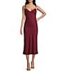 Evolutionary Jacquard Textured V-Neck Midi Dress - Image 1