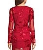 Evolutionary Long Sleeve Allover Print Mesh Coordinating Top - Image 2