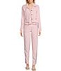 Color:Pink - Image 3 - Coordinating Mid Rise Tapered Pants