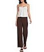 Evolutionary Mid Rise Wide Leg Trouser Pants - Image 3