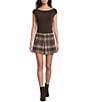 Evolutionary Plaid Mini Skirt - Image 3