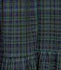 Evolutionary Plaid Short Puff Sleeve Maxi Dress - Image 3