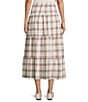 Evolutionary Plaid Tiered Maxi Skirt - Image 2