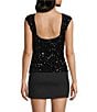 Evolutionary Sequin Long Sleeve Open Back Top - Image 2