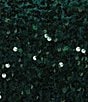 Evolutionary Coordinating Sequin Scoop Neck Long Sleeve Top, Color:Hunter - Image 4