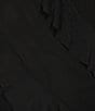 Color:Black - Image 4 - Sleeveless Bias All Over Ruffle Dress