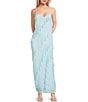 Evolutionary Sleeveless Bias All Over Ruffle Dress, Color:Baby Blue - Image 1