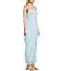 Evolutionary Sleeveless Bias All Over Ruffle Dress, Color:Baby Blue - Image 3
