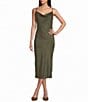 Evolutionary Sleeveless Cowl Neck Slip Dress - Image 1