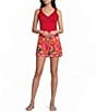 Evolutionary Sleeveless V-Neck Lettuce Knit Tank Top - Image 3