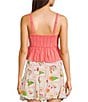 Evolutionary Evolutionary Solid A-Line Tank Top, Color:Coral - Image 2