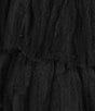 Evolutionary Solid Tulle Ruffle Tiered Skirt, Color:Black - Image 4