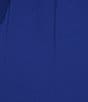 Color:Blue - Image 3 - Spaghetti Strap Rosette Front Maxi Dress
