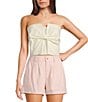 Evolutionary Strapless Bow Top, Color:White - Image 1