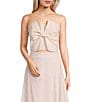 Evolutionary Strapless Bow Top, Color:Pink - Image 1