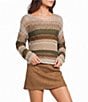 Evolutionary Striped Long Sleeve Sweater - Image 1